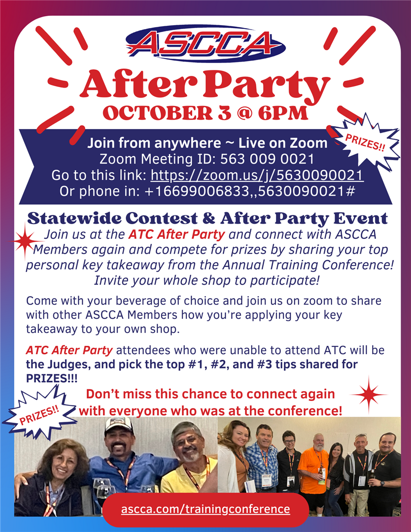 ASCCA 2024 ATC After Party Flyer