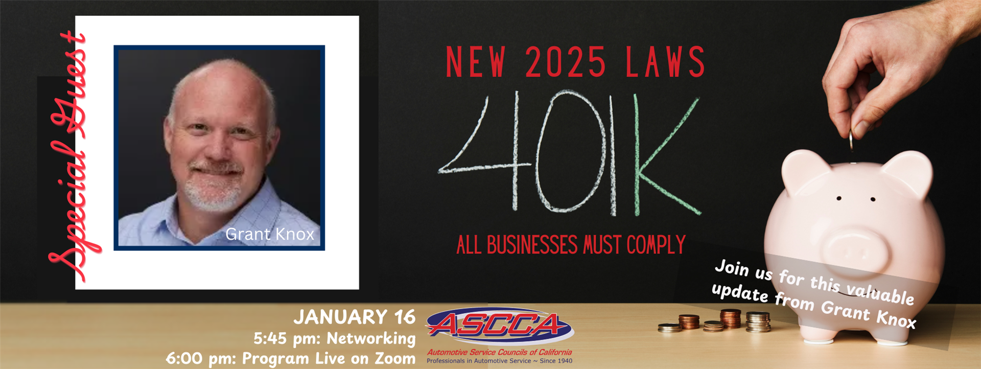 New 2025 401k Laws Webinar with Grant Knox